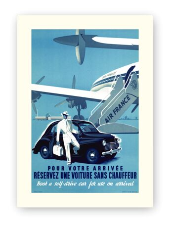 Affiche Air France - Pour votre arrivée - 30x40 1