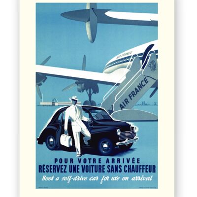 Affiche Air France - Pour votre arrivée - 40x50