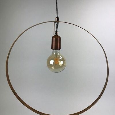 Beautiful sturdy hanging lamp made of metal with a gold shine 6