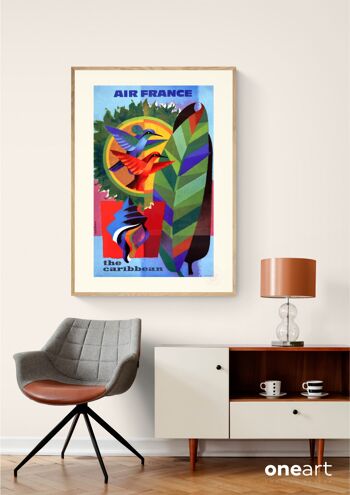 Affiche Air France - Les Caraïbes - 30x40 3