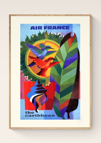 Affiche Air France - Les Caraïbes - 40x50 2