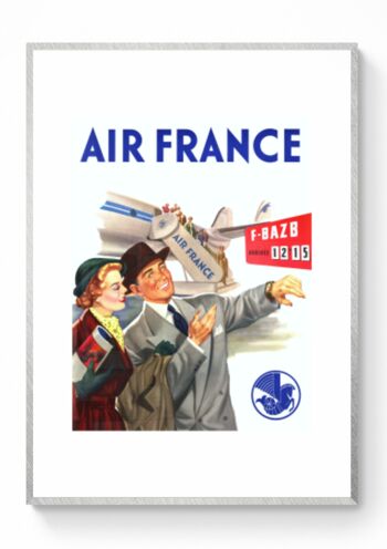 Affiche Air France - Pannonceau Horaire - 40x50 2