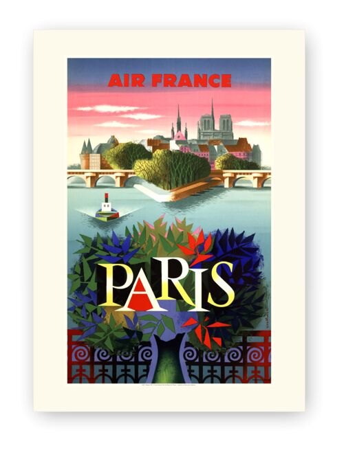 Affiche Air France - Paris - 40x50