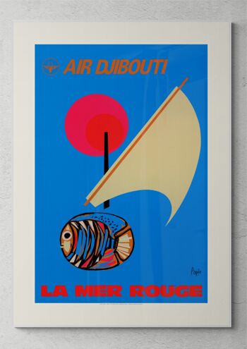 Affiche Air France - La Mer rouge - 40X50 2