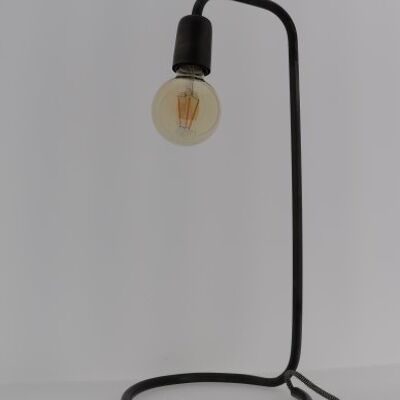 Beautiful lamp for on the table or desk, handmade and made of metal