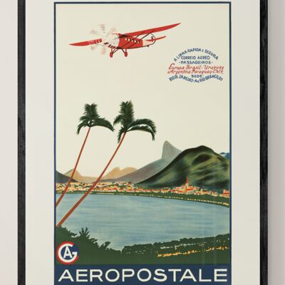 Affiche Air France - A linha rapida e segura - 40x50