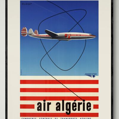 Affiche Air France - Air Algérie - 30x40