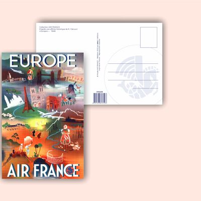 Carte postale Europe - 10x15