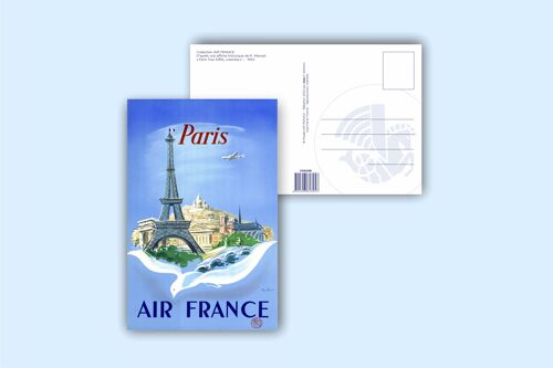 Carte postale Paris Tour Eiffel, colombe - 10x15