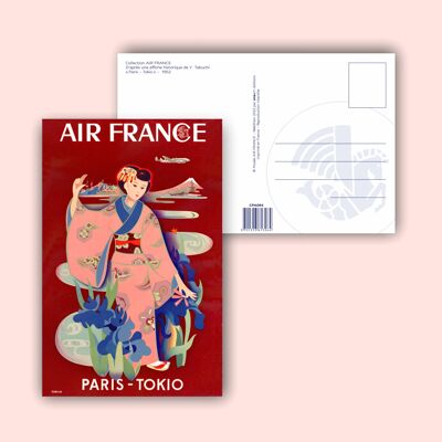 Carte postale Paris-Tokio - 10x15