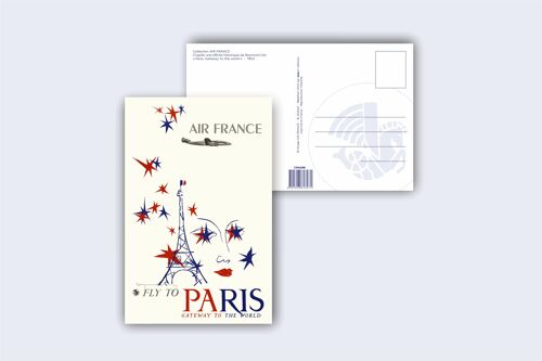 Carte postale Paris, Gateway to the world - 10x15