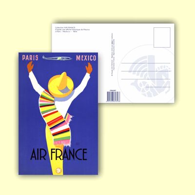 Carte postale Paris Mexico - 10x15