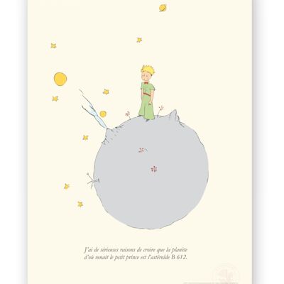 Affiche Petit Prince - B 612 - 30x40