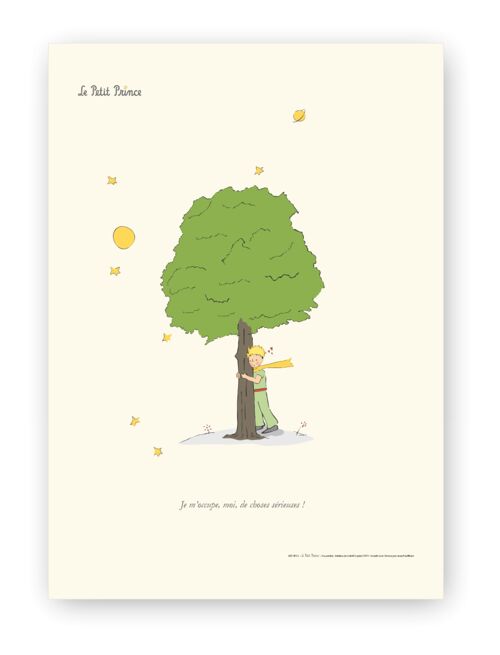 Affiche Petit Prince - Petit Prince Arbre - 40x50