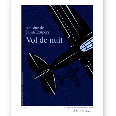 Affiche Vol de nuit Cover 1 - 40x50