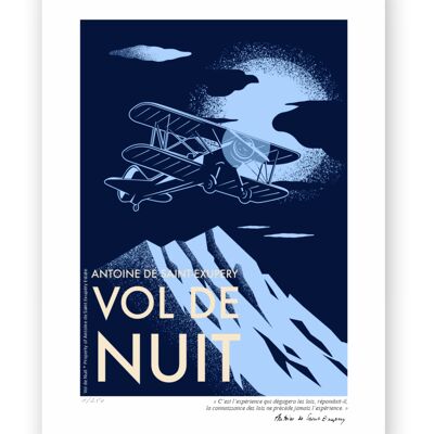 Affiche Vol de nuit Cover 2 - 30x40