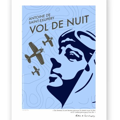 Affiche Vol de nuit Cover 4 - 40x50