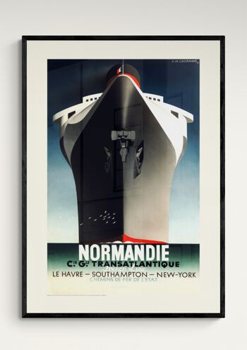 Affiche Cassandre - Normandie - 50X70T 2