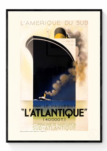 Affiche Cassandre - L'Atlantique - 50X70T 2