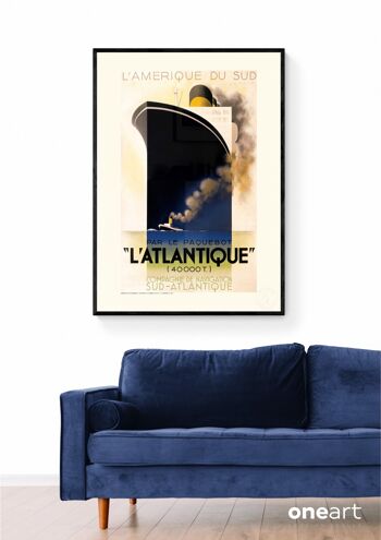 Affiche Cassandre - L'Atlantique - 50X70T 3