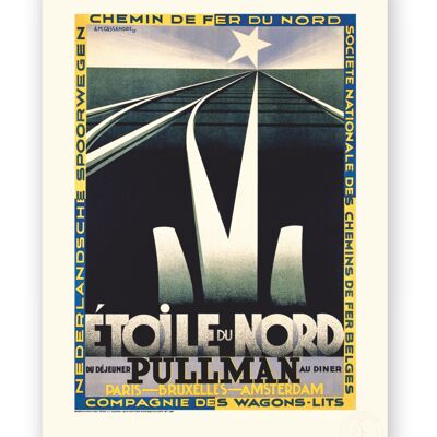 Affiche Cassandre - Etoile du nord - 50X70T