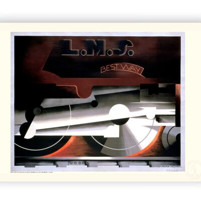 Affiche Cassandre - LMS Best Way - 30X40