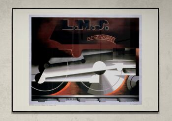 Affiche Cassandre - LMS Best Way - 30X40 2