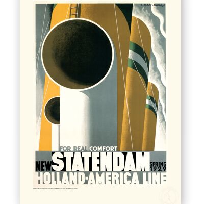 Affiche Cassandre - Statendam - 30X40