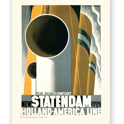 Affiche Cassandre - Statendam - 50X70T
