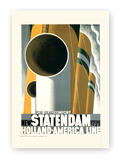 Affiche Cassandre - Statendam - 40X50