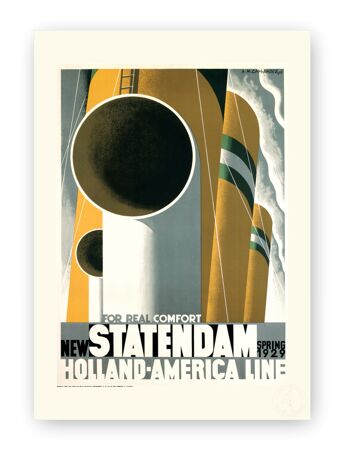 Affiche Cassandre - Statendam - 40X50 1