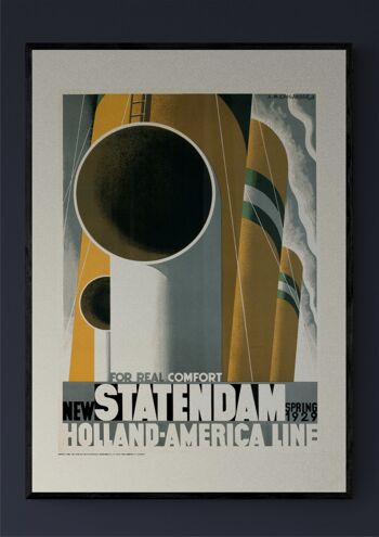 Affiche Cassandre - Statendam - 40X50 2