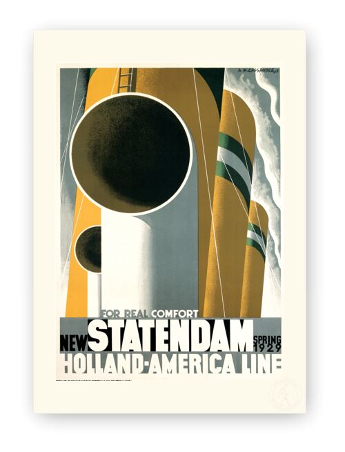 Affiche Cassandre - Statendam - 60X80T