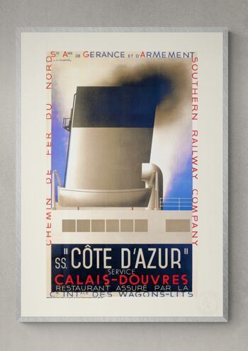 Affiche Cassandre - Côte d'azur - 50X70T 2