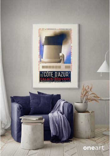 Affiche Cassandre - Côte d'azur - 40X50 3