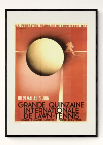 Affiche Cassandre - Lawn tennis - 40X50 2