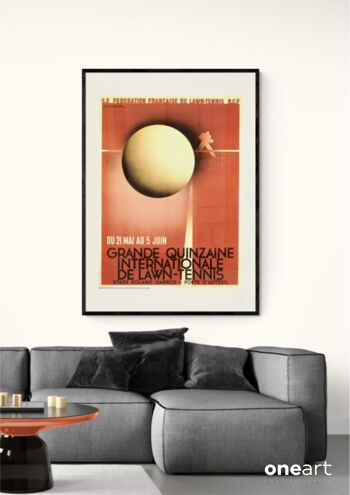 Affiche Cassandre - Lawn tennis - 40X50 3