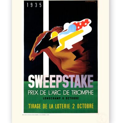 Affiche Cassandre - Sweepstake - 30X40
