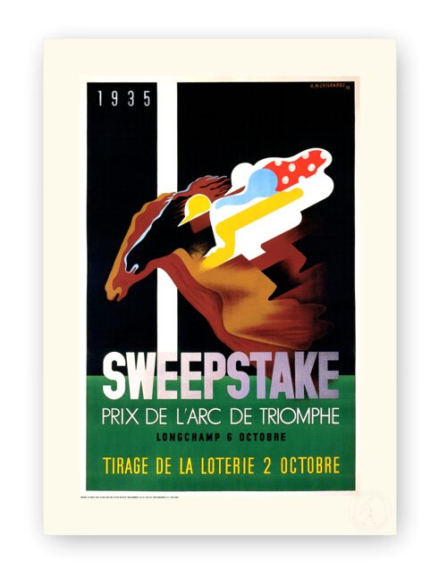 Affiche Cassandre - Sweepstake - 50X70T