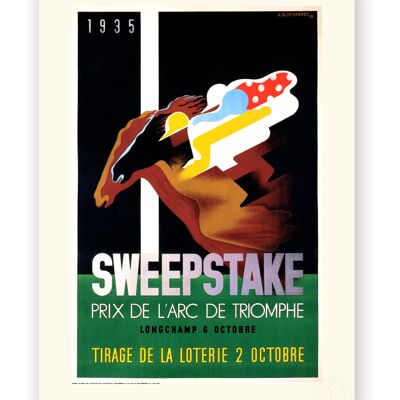 Affiche Cassandre - Sweepstake - 50X70T