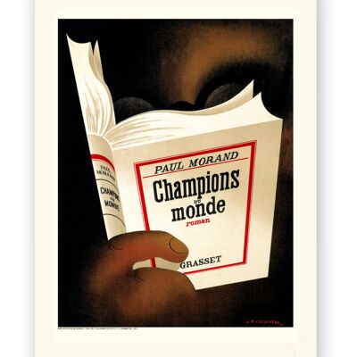 Affiche Cassandre - Champions du monde - 40X50