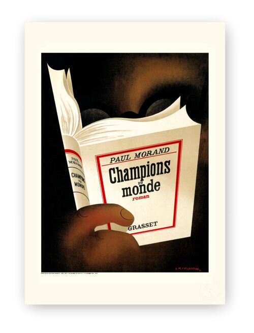 Affiche Cassandre - Champions du monde - 30X40