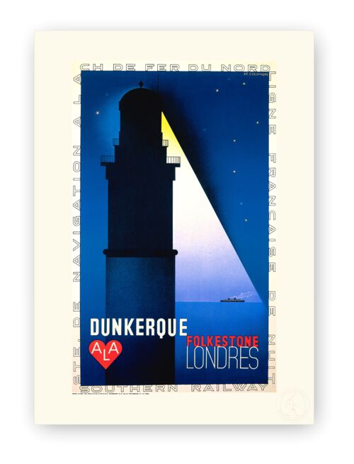 Affiche Cassandre - Dunkerque - 50X70T