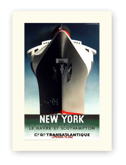 Affiche Cassandre - New-York - 60X80T