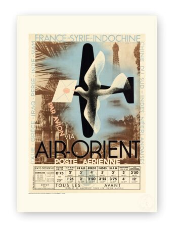 Affiche Cassandre - AIr Orient - 50X70T 1