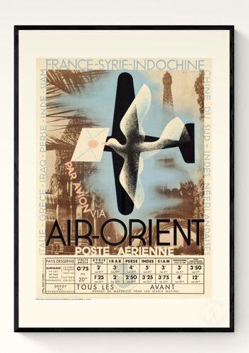 Affiche Cassandre - AIr Orient - 60X80T 2