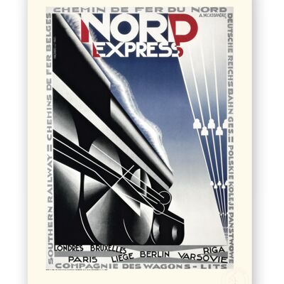 Affiche Cassandre - Nord Express - 30X40