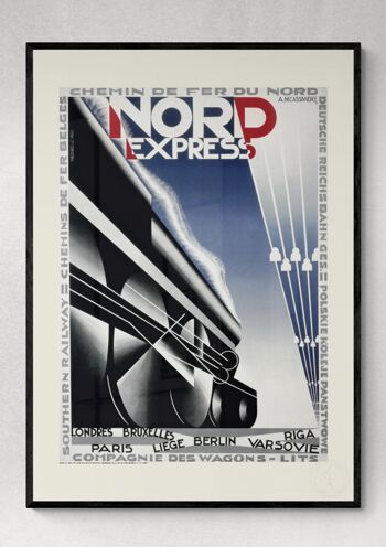 Affiche Cassandre - Nord Express - 30X40 2