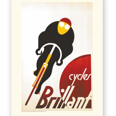 Affiche Cassandre - Cycles Brillant - 40X50