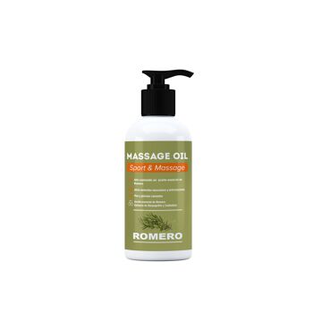 ROMERO - Huile de massage à haute teneur en huile essentielle de Romarin et extraits d'Harpagofito et de Calendula - 250ml 1